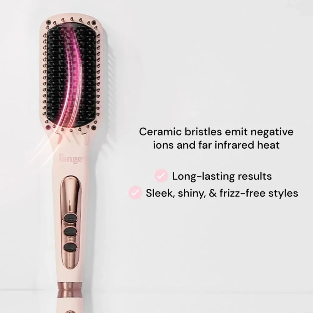 L'ange Ceramic Hair Straightening Brush Black